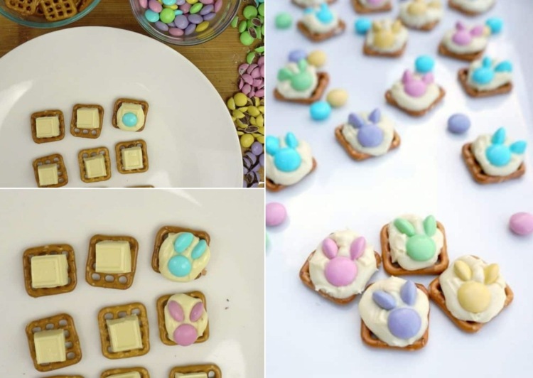 Jednoduchý a rýchly nápad s bielou clonou, praclíkmi a smartie