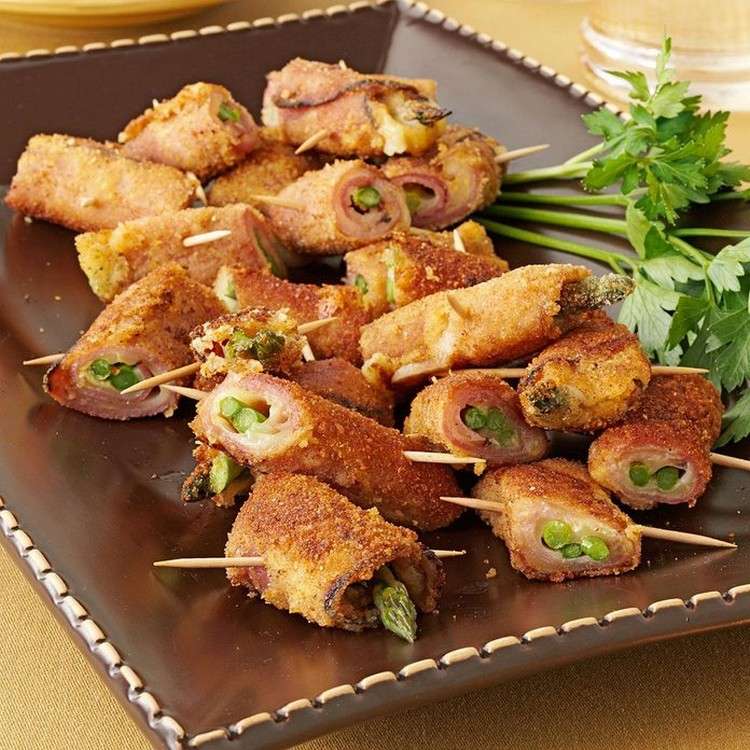 Recept na špargľu cordon bleu ako predjedlo