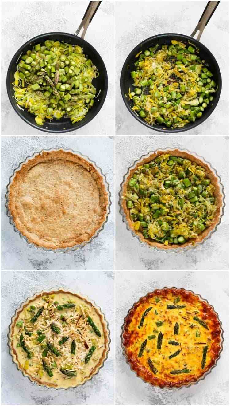 Ako uvariť quiche so zelenou špargľou Recept a návod