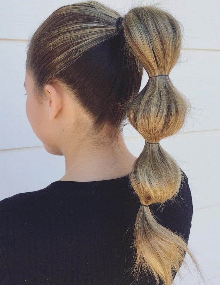Pokyny pre účes v štýle Bubble Braids Rýchle updo účesy pre dievčatá