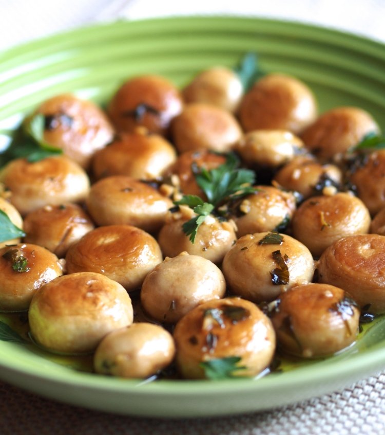 jesenné recepty-vegetariánske-šampiňóny-pečené-ľahké-rýchle-chutné