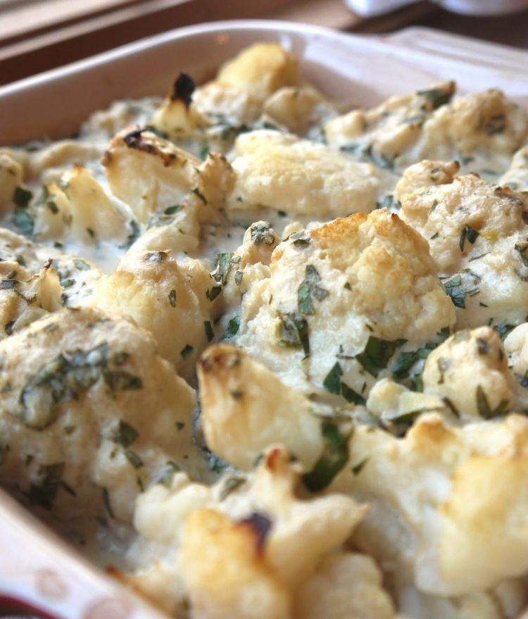 jesenné recepty-vegetarián-karfiol-smotana-korenie-chutné