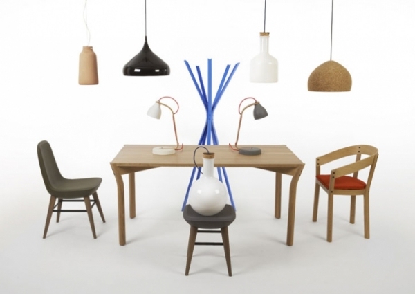 Kolekcia jedálenského nábytku pendelleucten Benjamin Hubert pre nábytok Benjamin Hubert nábytkový dizajnér pendeluzuje jedálenský nábytok