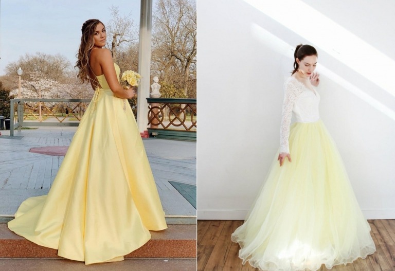 Bledá žltá vyzerá žensky a jemne a dá sa kombinovať s bielou