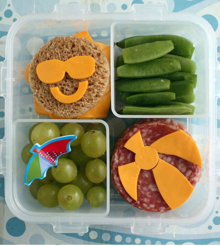 nápady na obedové balíčky pre detské sendvičové tváre