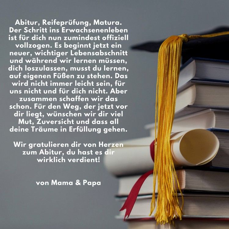 blahoželám strednej škole od mamy a otca gratulujem