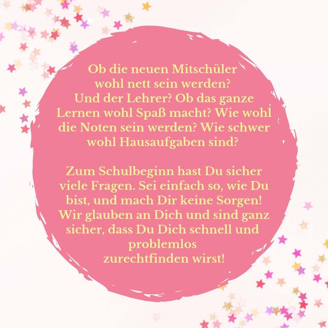 Hovorí sa späť do školy a krásna karta s hviezdičkami pre dievča