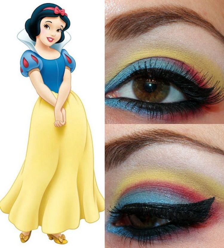 Nápad na líčenie očí inšpirovaný snehovo bielou Účesy na Halloween líčenie-snehobiele-oči-líčenie