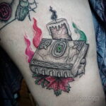 Rysunki tatuaży z książkami magicznych zaklęć dla czarownic - zdjęcie - 2