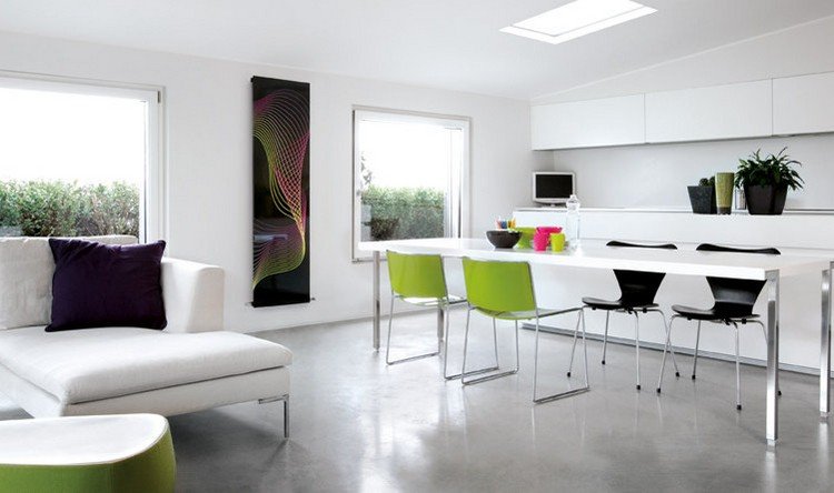 dekoratívny radiátor s abstraktnými vzormi - Geiger od Karima Rashida moderný-radiátor-obývačka-tlačený-vzor-Geiger-Karim-Rashid