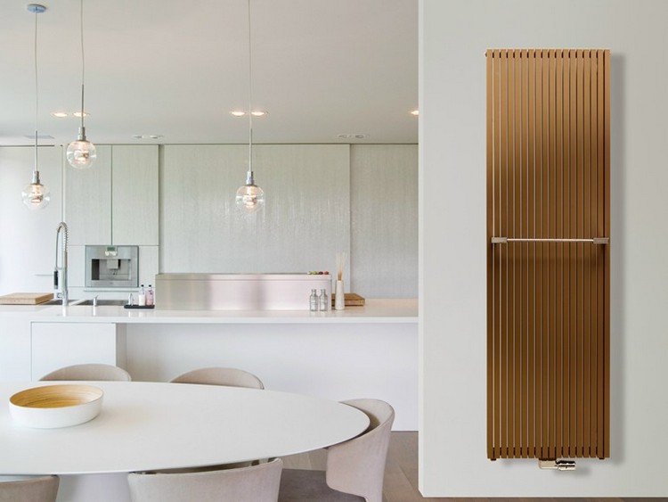 Oceľový radiátor v koňakovej farbe Carre by Vasco moderné-radiátory-oceľ-zvislé-CARRE-PLUS-VASCO