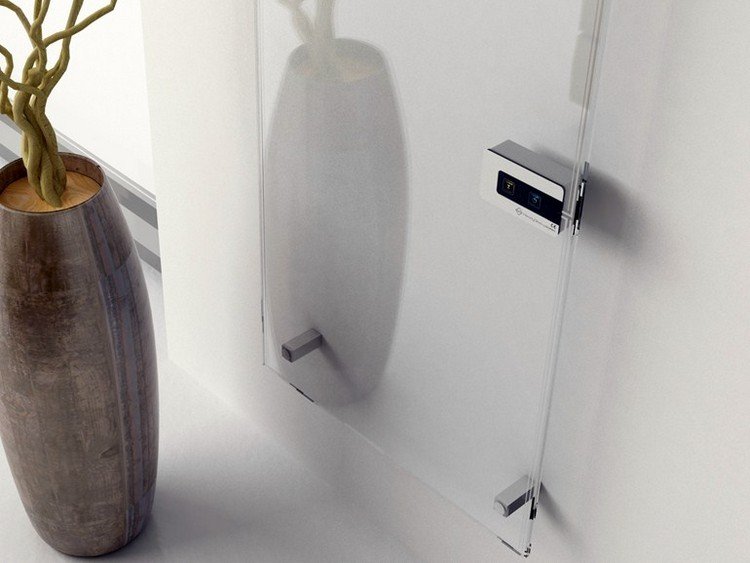 Jednoduchý sklenený radiátor od DAS Radiatori darredo moderné-radiátory-elektrické-vertikálne-sklo-SIMPLE-DAS-Radiátory-darredo