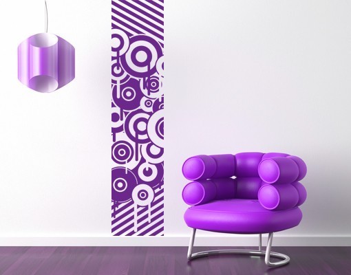 fialové samolepky na stenu retro pruhy fialové samolepky na stenu retro pruhy