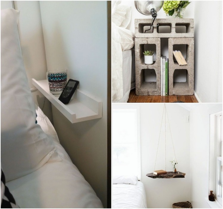 byt-nápady-vlastnoručne vyrobené-nočné stolíky-malý-priestor