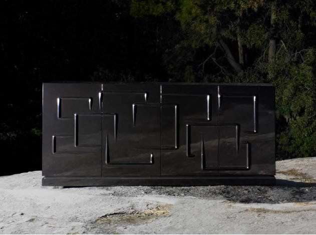 komoda nápady dizajn vysoký lesk reliéfne motívy opostos hlboké