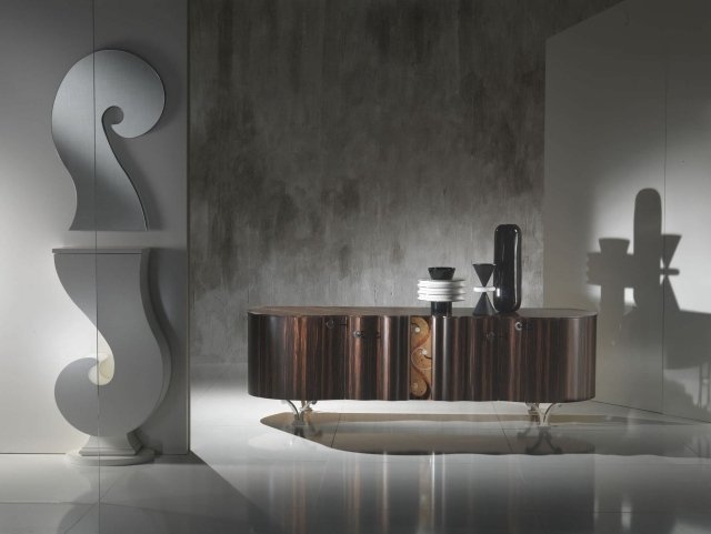 Príborník MISTRAL idea ebenový dizajn zaoblené hrany carpanelli