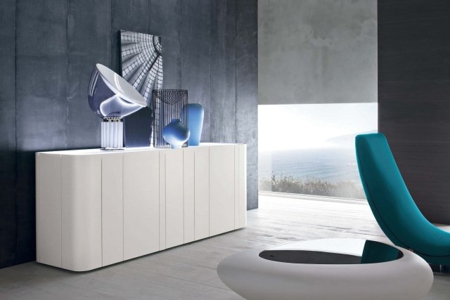 komoda nápady dizajn biele predná časť bez úchytiek VANY TONÍN CASA