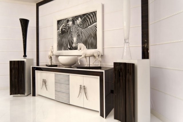 komoda chodba drevo biela kľučky francesco molon