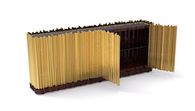 SYMPHONY design SIDEBOARD boca do lobo mosadzné drevo