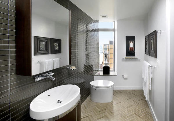 Lesklé hnedé parkety