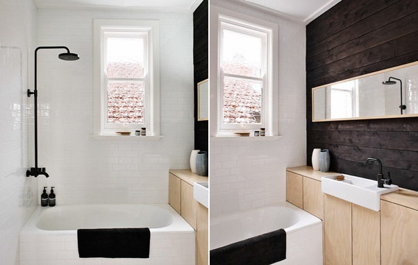 Drevená skrinka čierne nástenné dlhé zrkadlo