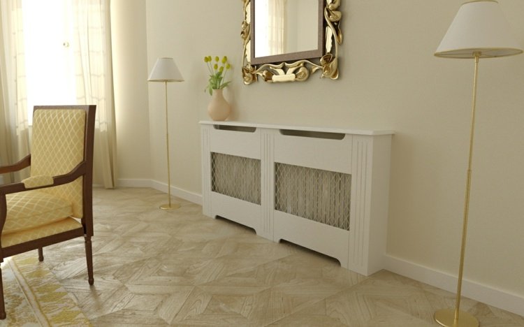 Obvod chladiča potrebuje dostatočné otvory na cirkuláciu nápady na obloženie radiátora príborník parkety jasný rám zrkadla kov