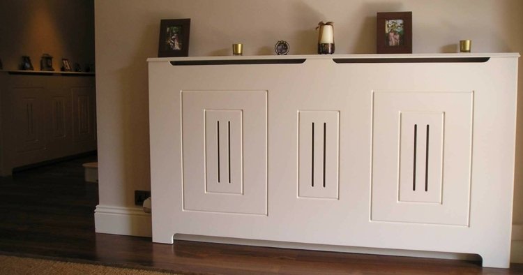 Obloženie chladiča použite ako ďalší úložný priestor na dekoráciu nápady obloženie radiátora dizajn interiér inšpirácia nábytok elegantný