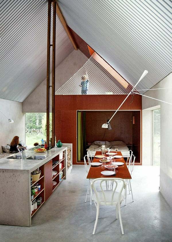 malý interiér jedálne