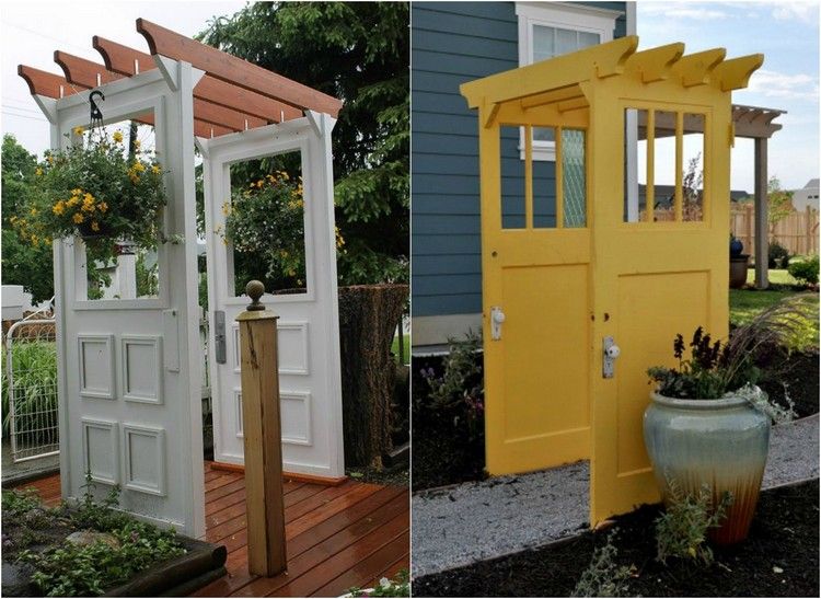 Postavte altánok z dvoch starých dverí záhradná dekorácia-nápady-staré-dvere-altánok-štruktúra