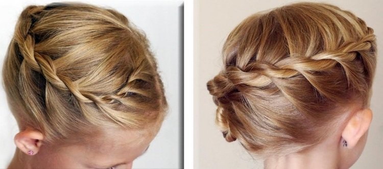 Bočné delenie vždy vyzerá veľmi elegantne dievčenské účesy-kreatívne-vrkočové-pripínanie-blond-vlasy-hravé