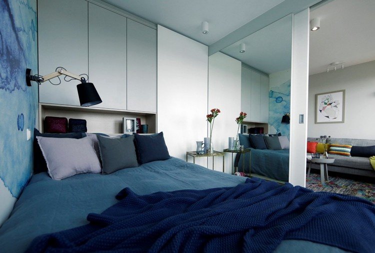 výzdoba domova-nápady-spálňa-obývačka-posuvné-zrkadlo