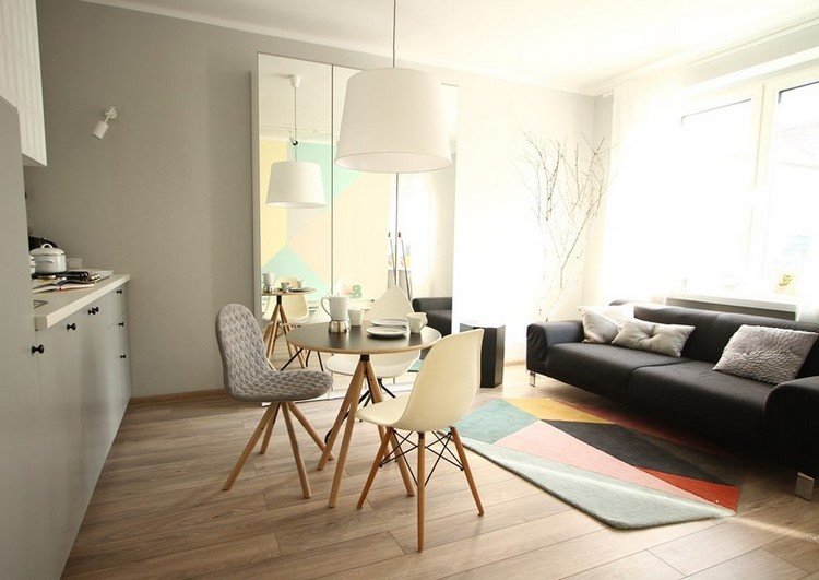 bytové zariadenie-nápady-obývačka-kuchyňa-jedáleň-šatník-zrkadlové dvere