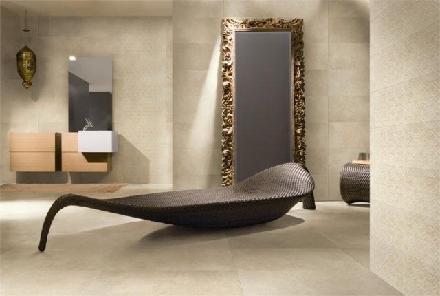 Moderná kúpeľňa-obklady-svetlá-textúra-vaňa-list-tvar-edeel-antracit