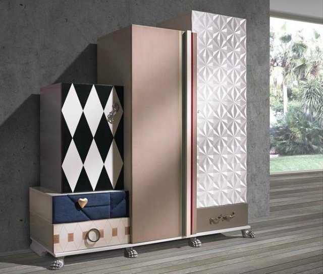 drevené šatníky-zásuvky-detská izba-rôzne-fronty-TETRIS-Lola-Glamour