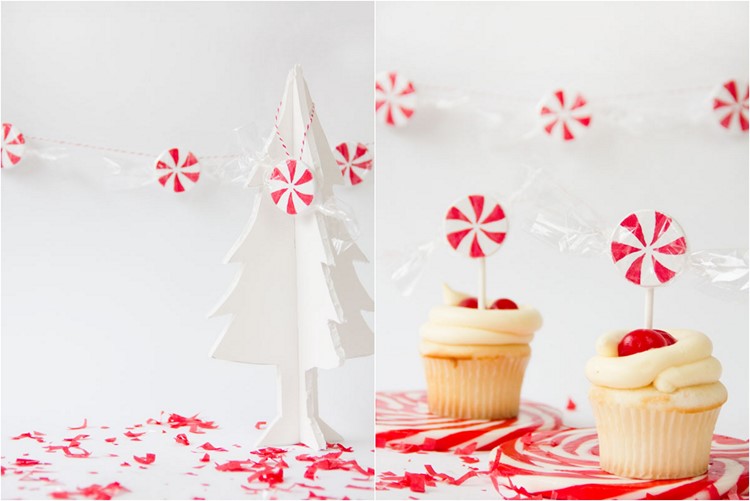 Toppers na dekoráciu košíčkov si sami vyrobíte mätu