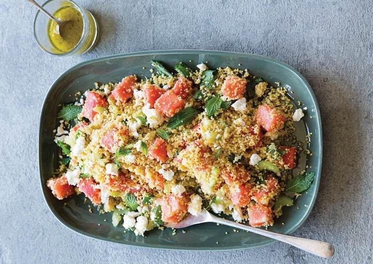 ľahké letné jedlá kuskusový šalát na prípravu