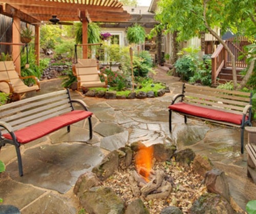 tipy na záhradný dizajn v záhrade z prírodného kameňa