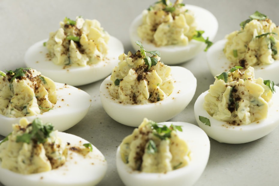 Ruské vajcia s quinoou a jogurtom