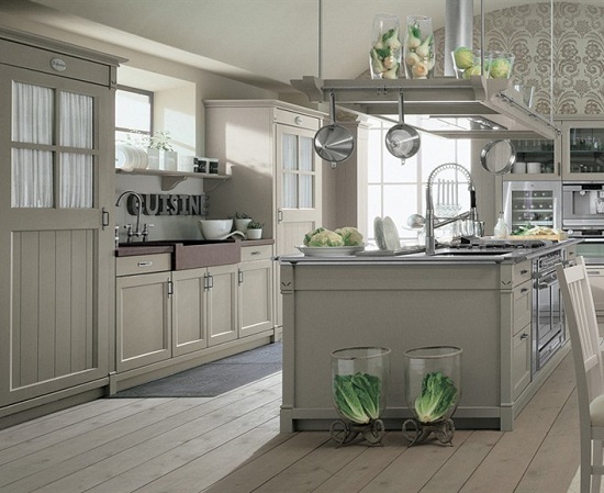 biely dizajn kuchyne z masívu z nehrdzavejúcej ocele sivý nerezový dizajn kuchyne z masívu