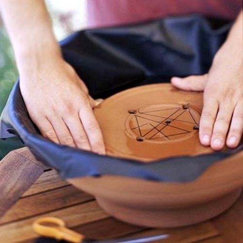 fontánová záhrada s guľovitým tesnením