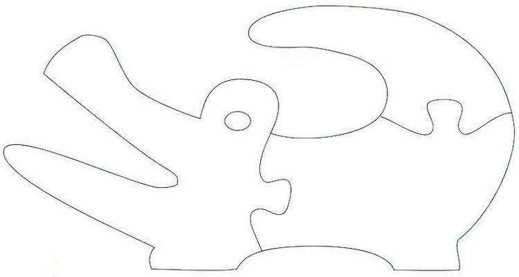 Scroll saw-templates-free-print-krokodíl-puzzle-deti-do 3 rokov