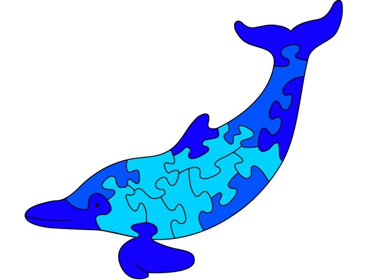 decouple-templates-download-free-animals-dolphin-puzzle