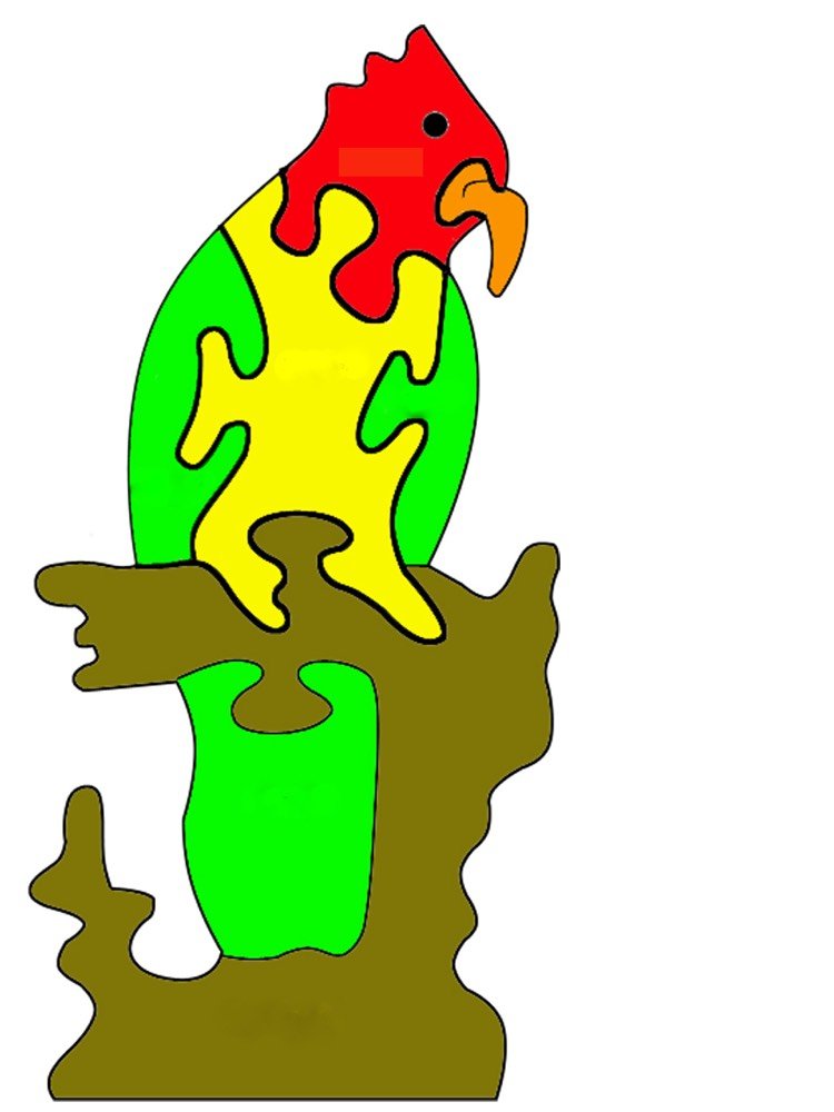decouple-templates-download-free-animals-papagáj-puzzle