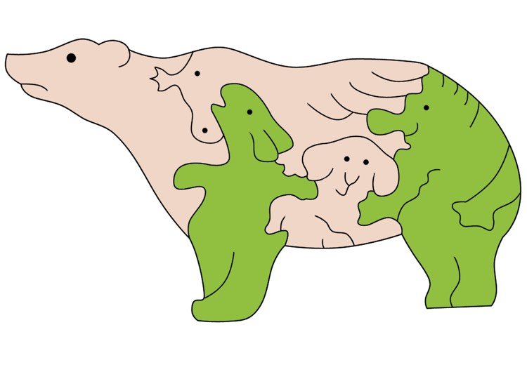 Scroll saw-templates-free-print-animals-bear-creative-puzzle-fine cut