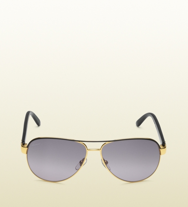 Ozdobné slnečné okuliare v štýle aviator so zlatou ozdobou gucci-dizajnér-slnečné okuliare-móda-2014