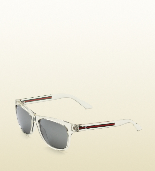 Priehľadný rám a fialové sklá gucci-dizajnér-slnečné okuliare-2014-nápady