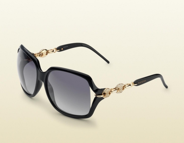 Štvorcový tvar šošovky, ozdoba na spánkoch gucci-2014-móda-slnečné okuliare-ženy