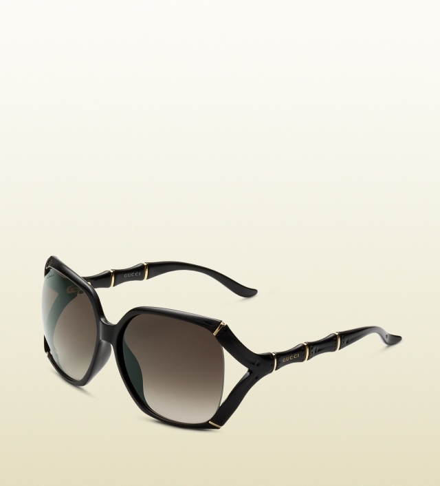 Bohato zdobený rám a rozostupy medzi šošovkami dámske-slnečné okuliare-gucci-čierny-rám