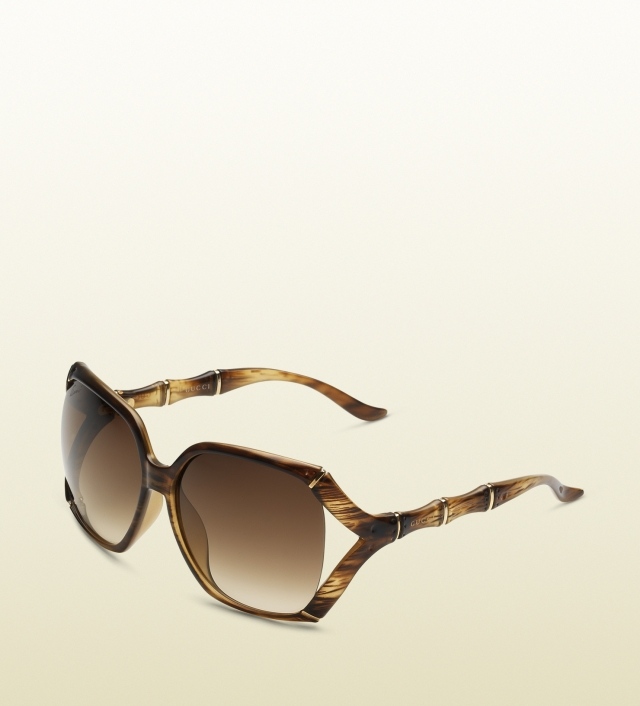 Melanžová a kovová ozdoba z hnedého rohu hnedý rám-melanž-2014-gucci-nápady