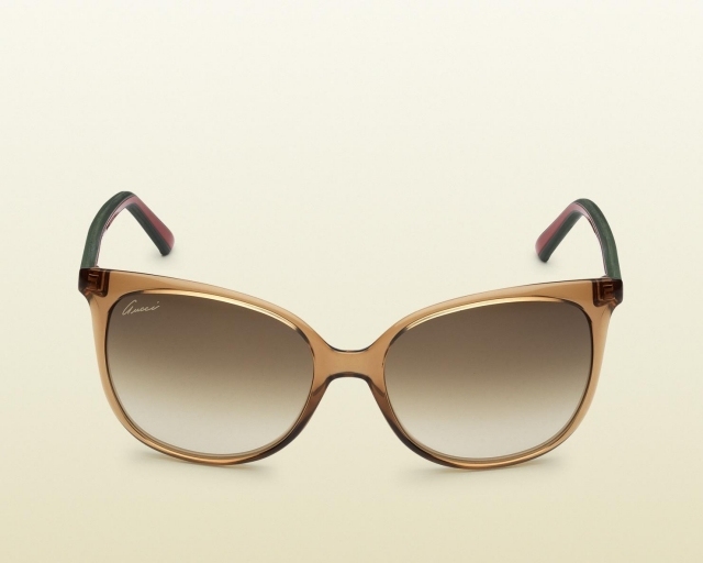 Priehľadný rám v hnedej farbe, Gucci 2014 2014-slnečné okuliare-móda-2014-melanž